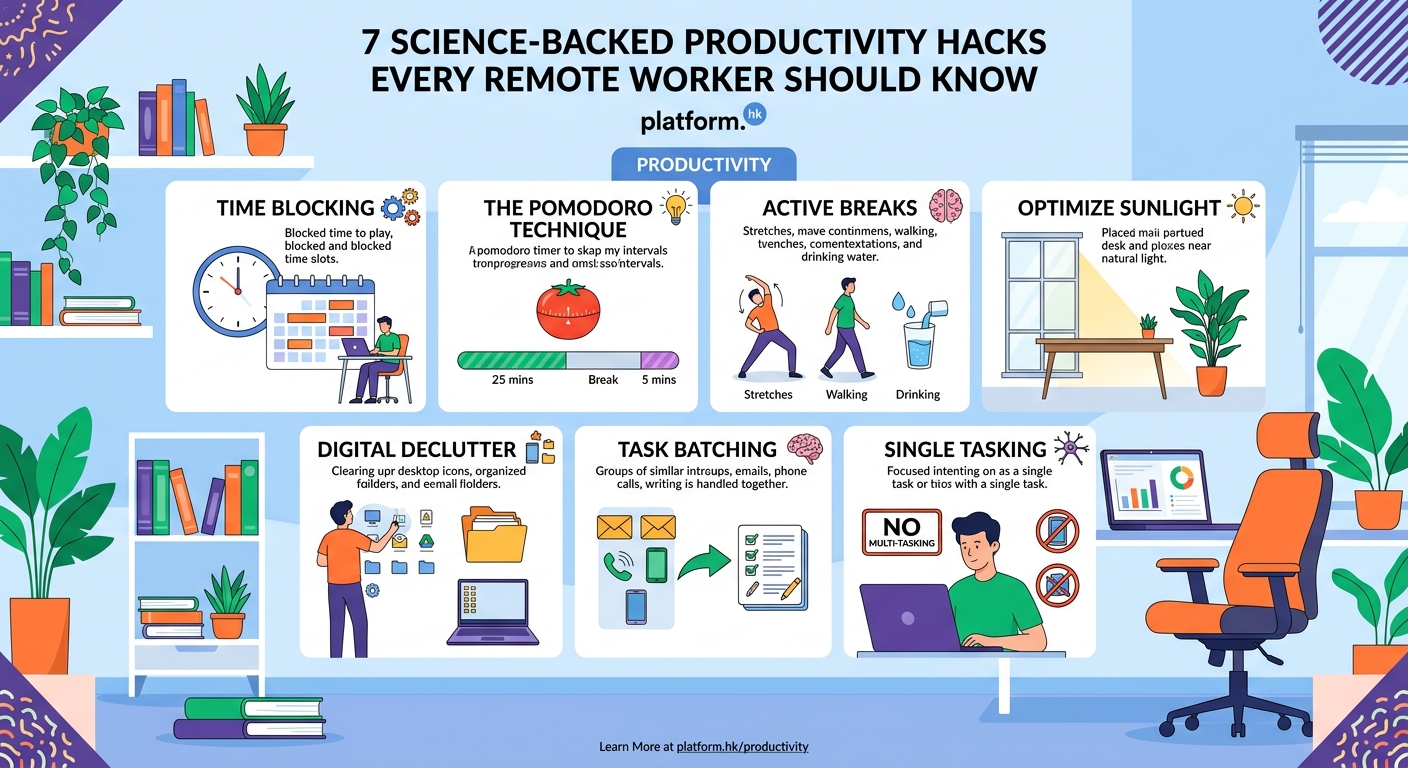 7 Science-Backed Productivity Hacks Every Remote Worker Should Know - Illustration 1