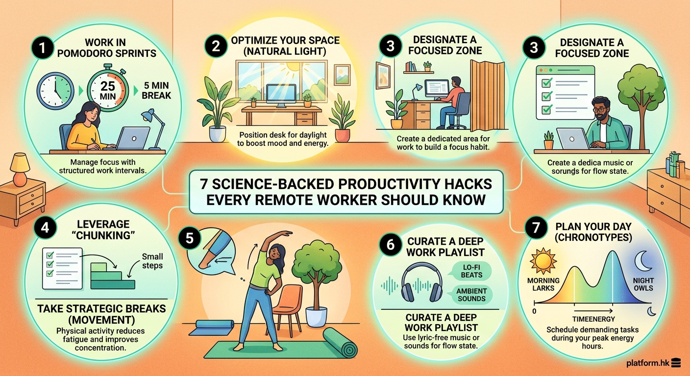 7 Science-Backed Productivity Hacks Every Remote Worker Should Know - Illustration 2