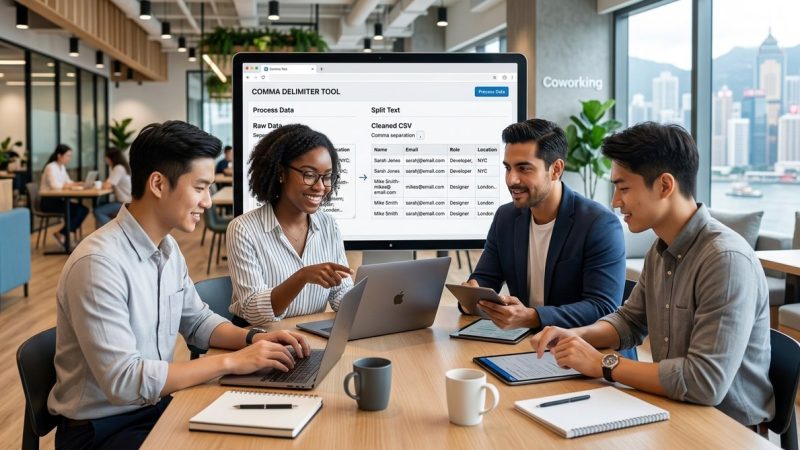 How Remote Teams Use a Comma Delimiter Tool to Clean Shared Data Faster