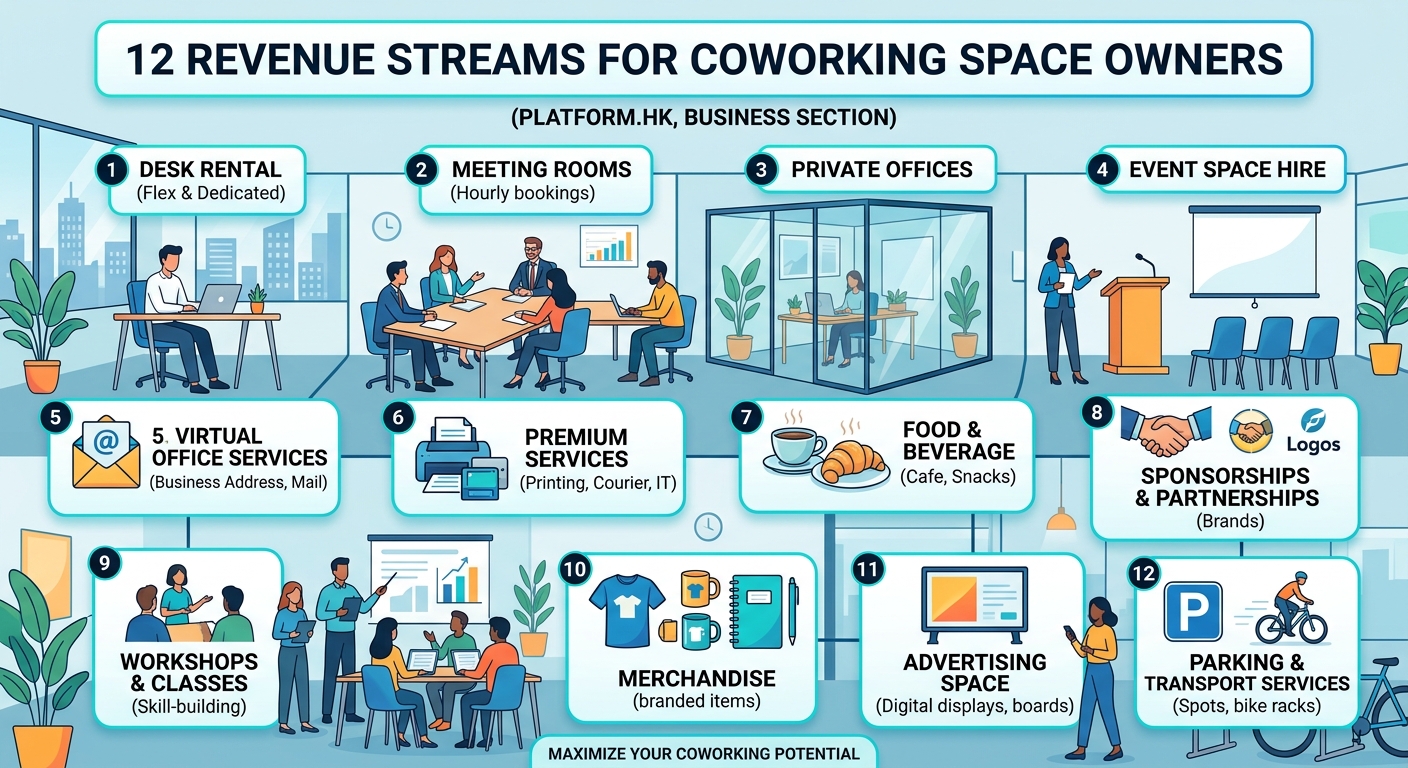 12 Revenue Streams Every Coworking Space Owner Should Consider — image 1
