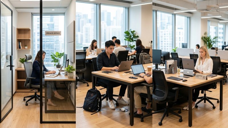 Private Office vs Hot Desk vs Dedicated Desk: Which Workspace Solution Fits Your Needs?