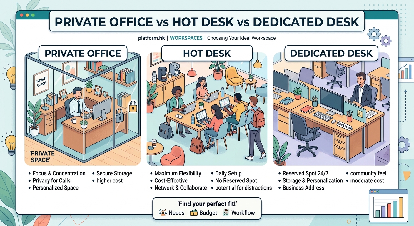 Private Office vs Hot Desk vs Dedicated Desk: Which Workspace Solution Fits Your Needs? — image 1