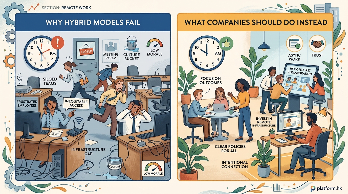 Why Hybrid Work Models Are Failing (And What Companies Should Do Instead) — image 1