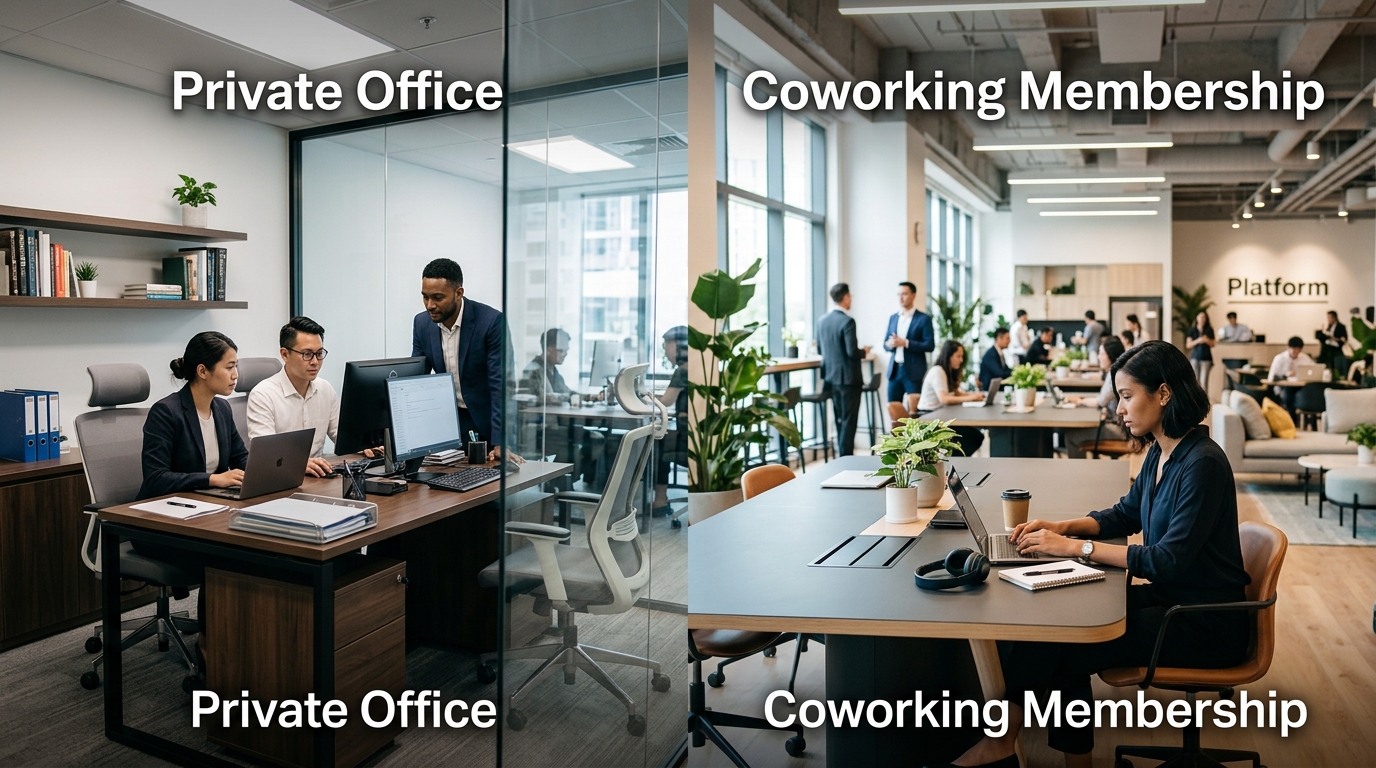 Should Your Business Invest in a Private Office or Coworking Membership?