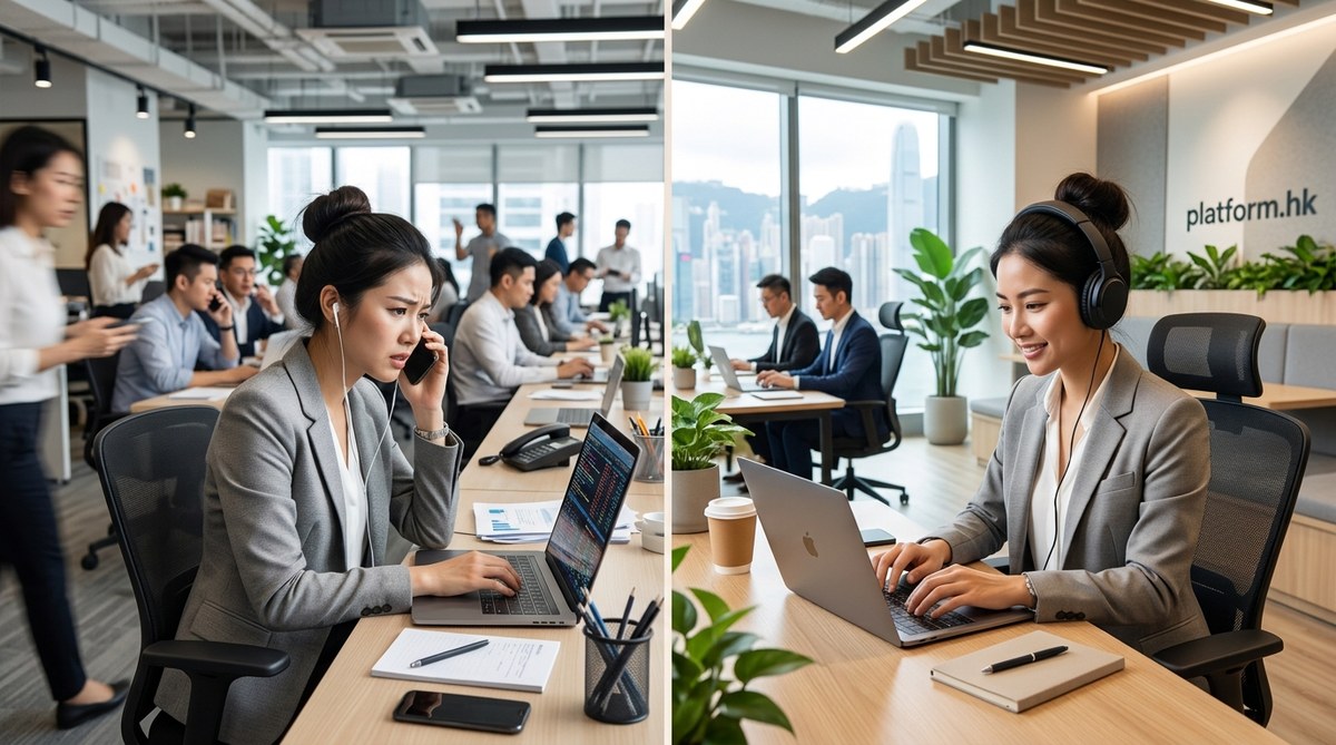 Why Your Productivity Dips in Open Offices and How Coworking Solves It